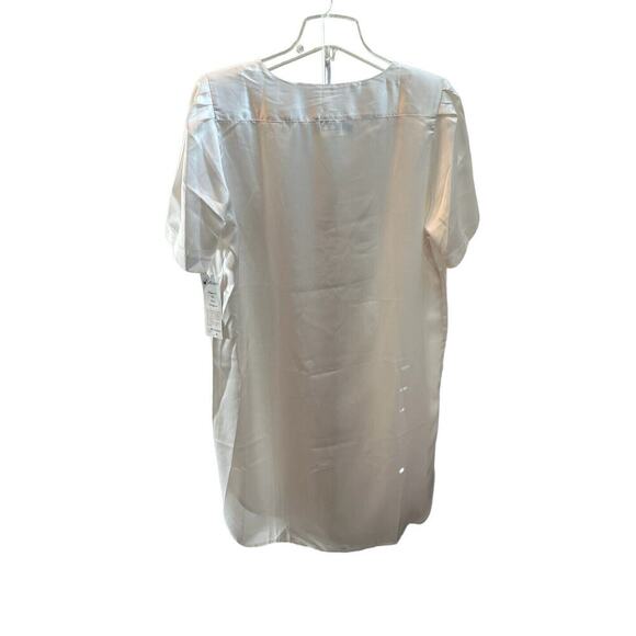 Vtg Etienne Bridal White Satin Nightgown~Nightshirt Sz M~feminine - Picture 2 of 8